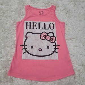 Girl's Hello Kitty Pink Tank Top Size M
